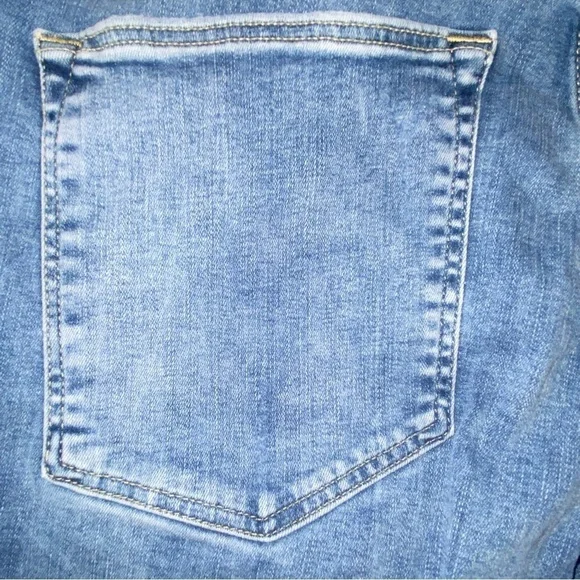 & Denim by H&M Womens 31 Lt Blue Skinny Jeans High Rise Distressed Ripped Denim - Picture 5 of 7